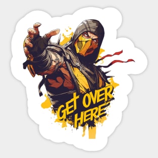 get over here Sticker